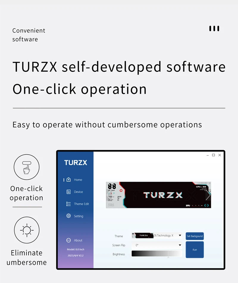 TURZX 9.2-Inch USB Monitor
