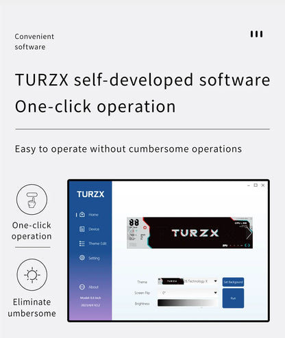 TURZX 9.2-Inch USB Monitor
