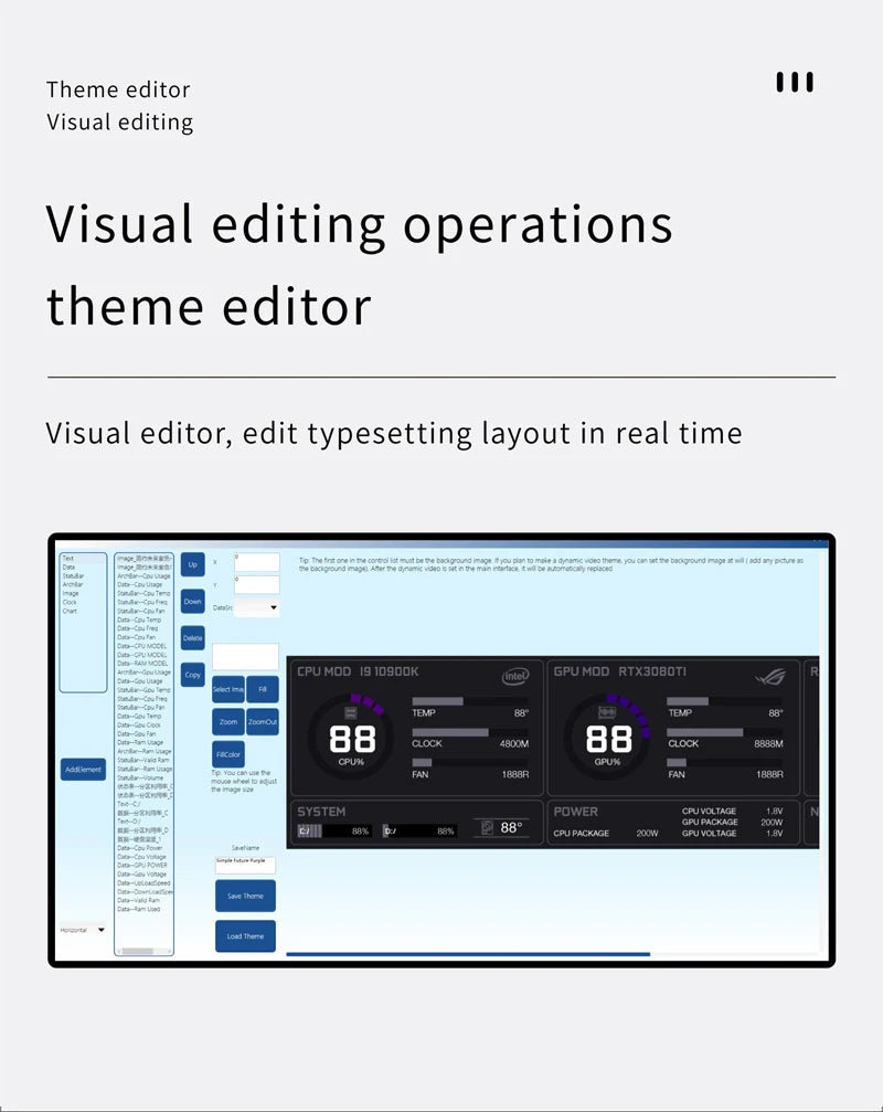 TURZX 9.2-Inch USB Monitor