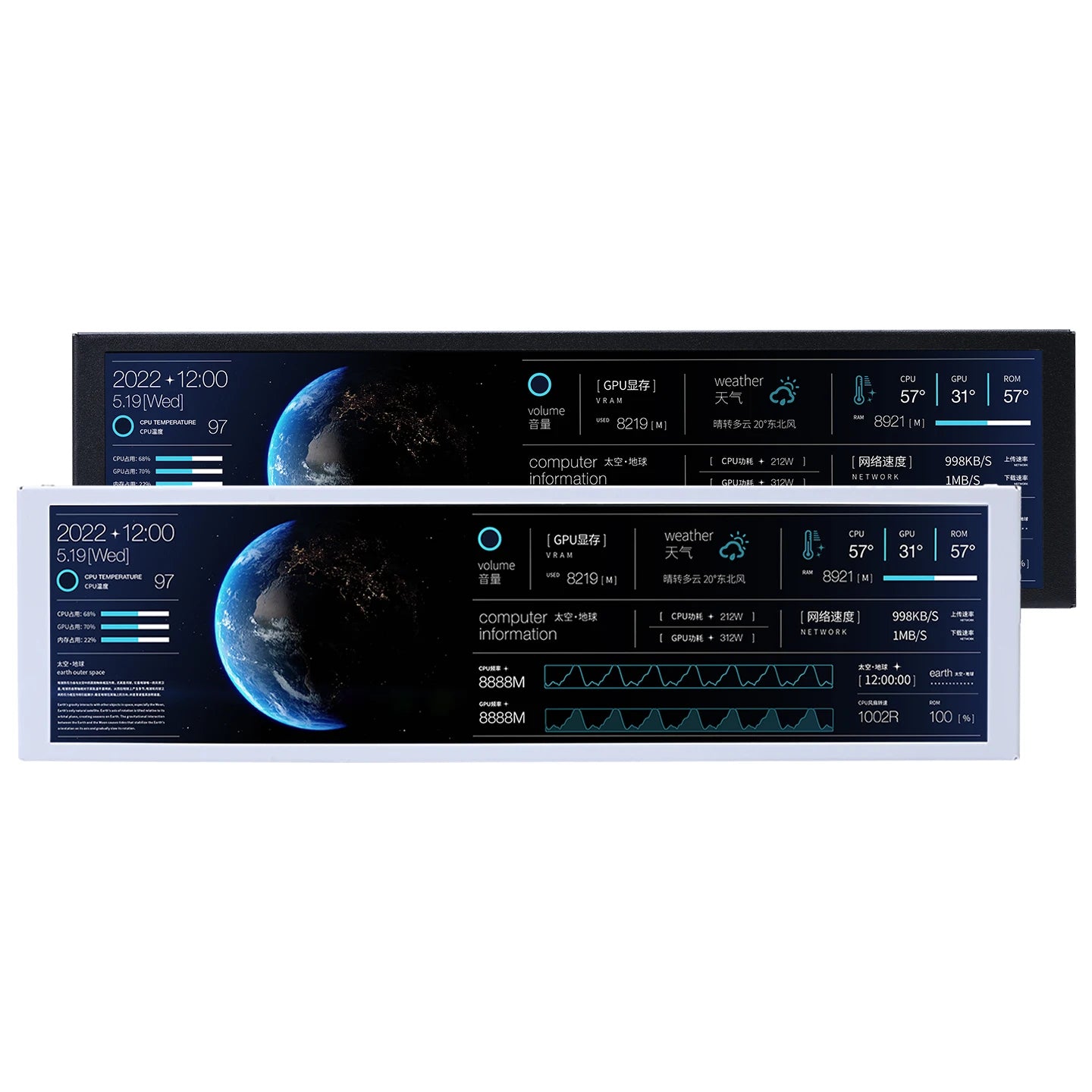 TURZX 9.2-Inch USB Monitor