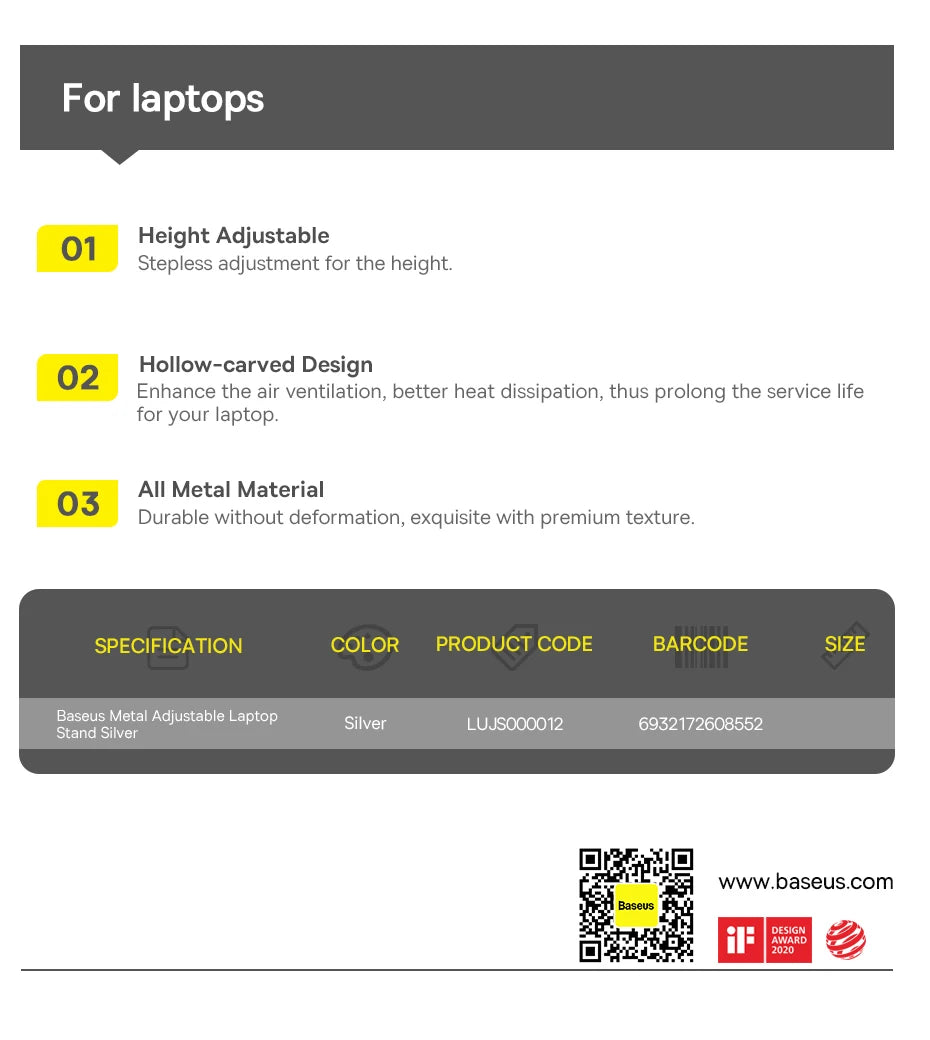 Baseus Adjustable Laptop Stand
