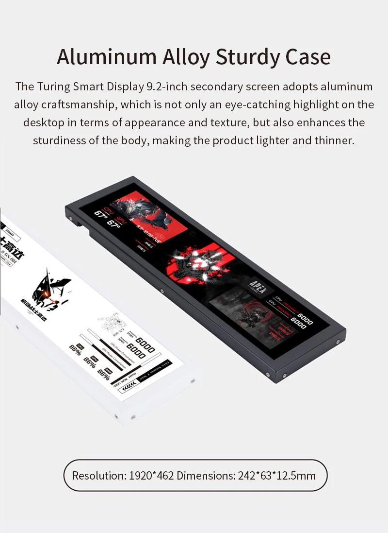 TURZX 9.2-Inch USB Monitor