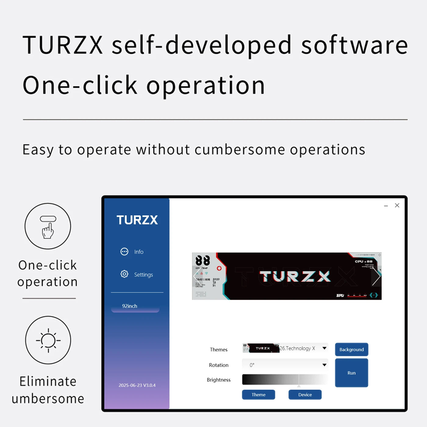 TURZX 9.2-Inch USB Monitor
