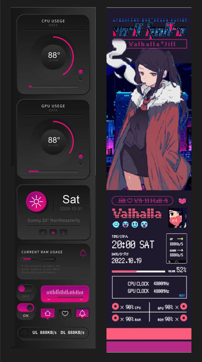 TURZX 9.2-Inch USB Monitor