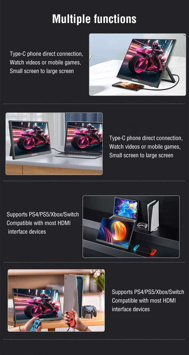 Anmite 15.6-Inch Touch Monitor