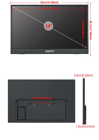 Anmite 14-Inch Touch Monitor