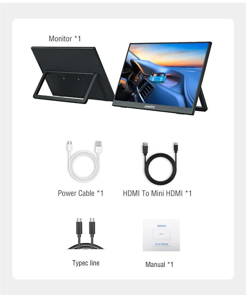 Anmite 15.6-Inch Touch Monitor