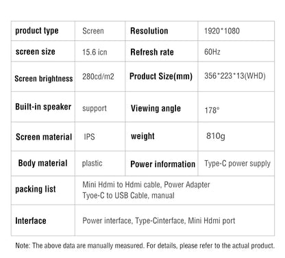 Anmite 15.6-Inch Touch Monitor