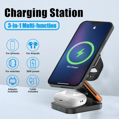 30W 3-in-1 Wireless Charger
