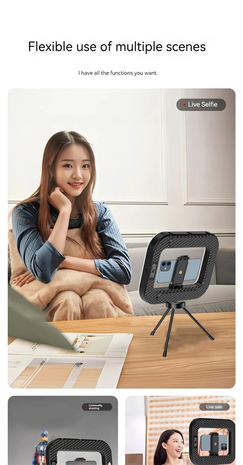 Roreta Handheld Ring Light