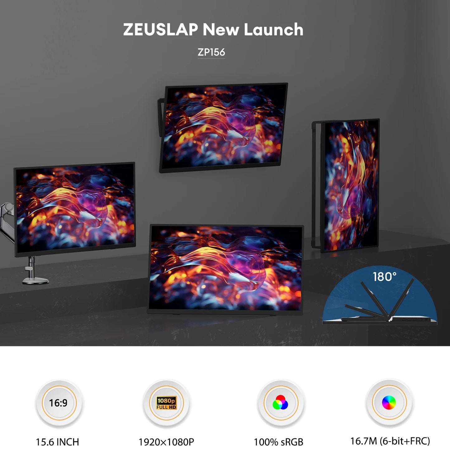 ZEUSLAP 15.6 FHD Monitor