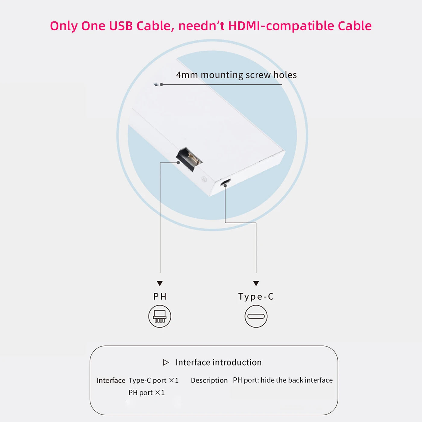TURZX 9.2-Inch USB Monitor