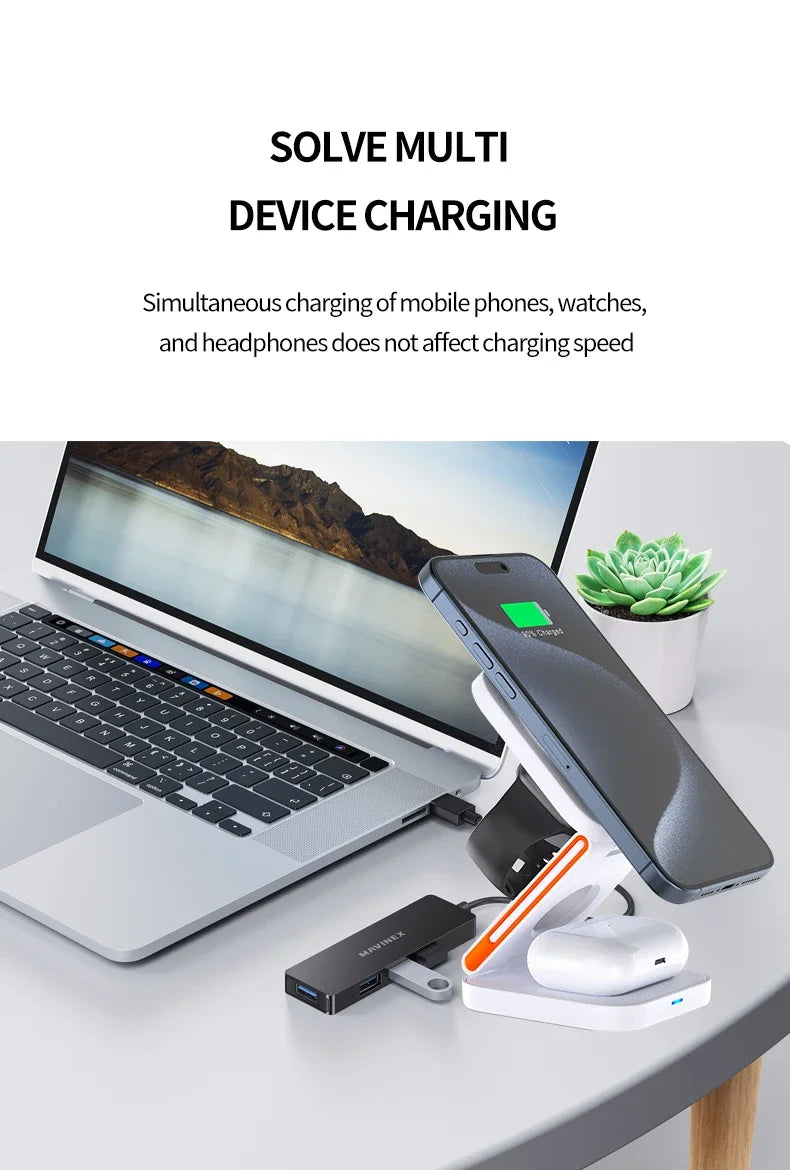 30W 3-in-1 Wireless Charger