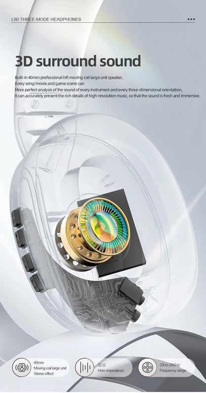 SmailWolf-L80 Bluetooth Headphones