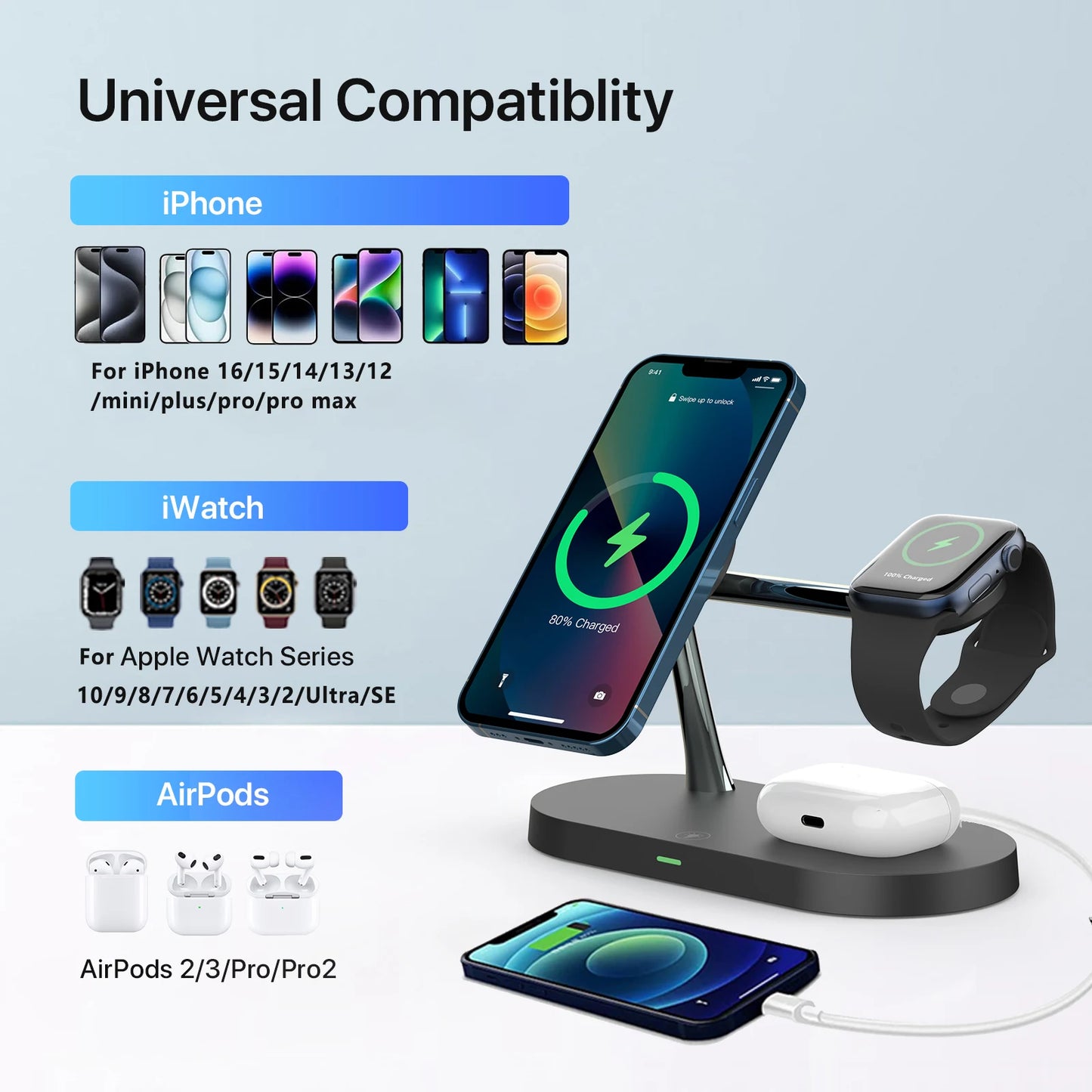 3-in-1 Wireless Charger